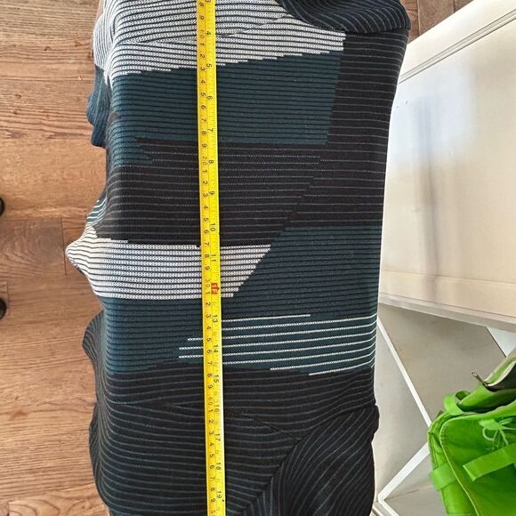 Misook 2 Pc Knit Suit Green And Black Cardigan and pleated skirt Size Large NEW - Picture 10 of 16